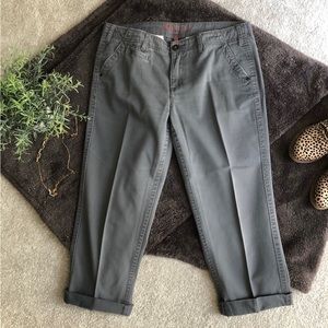 Elle Gray Pants With Rolled Up Cuffs